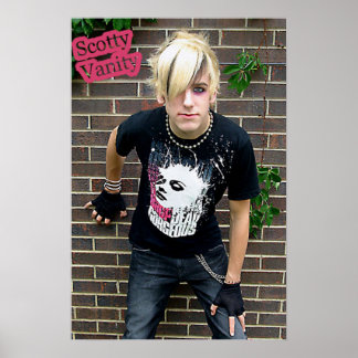 Scotty Vanity Brick Wall Poster