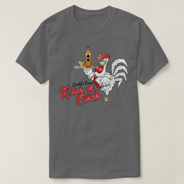 Scottys Own Rum T Shirt (Design framsida)