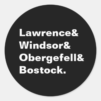 SCOTUS Equality Casess Sticker Runt Klistermärke