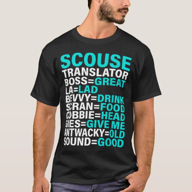 Scouse Accent Translator Funny Liverol  T Shirt (Framsida)