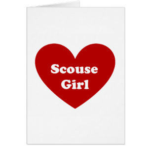 Scouse flicka hälsningskort