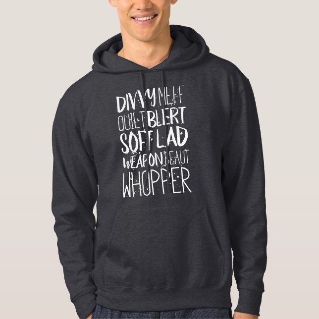 Scouse Insults Liverpool Dialect Hoodie (Framsida)