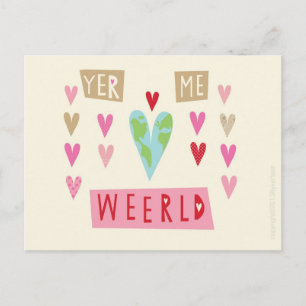 Scouse valentinkort helg vykort
