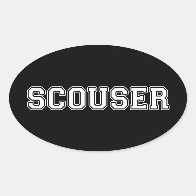 Scouser Ovalt Klistermärke (Framsida)