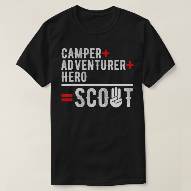 Scout Camper-scoutering T Shirt (Design framsida)
