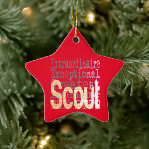 Scout Extraordinaire Julgransprydnad Keramik