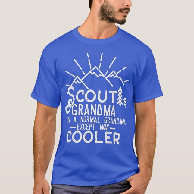 Scout Grandma Shirt Unge Leader Boy Camping T Shirt (Framsida)