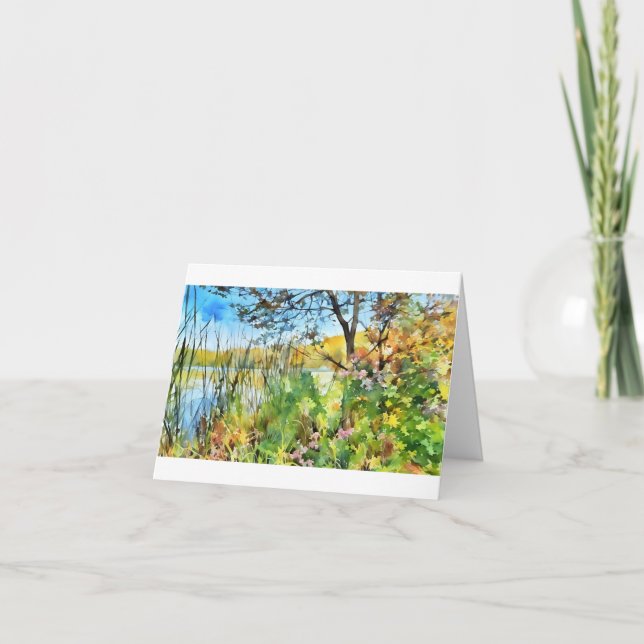 Scout Lake, Wisconsin, Beautiful note card   Kort (Framsida)