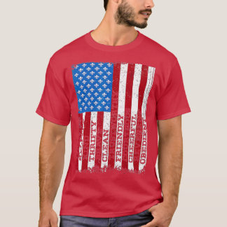 Scout Law Patriotic Scouting Älskare US Flagga Boy T Shirt