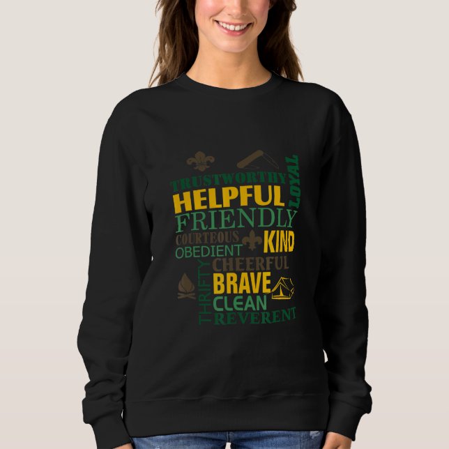 Scout Law Scouting Novelty T Shirt (Framsida)