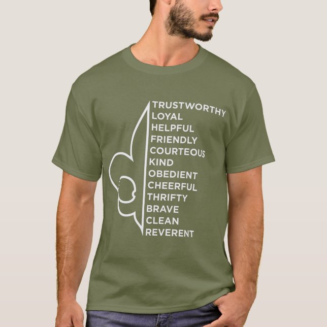 Scout Law Scouting T Shirt (Framsida)