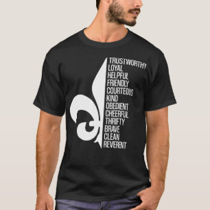 Scout Law Scouting Traits Funny Boy Summer Vacatio T Shirt