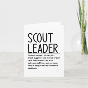 Scout-ledare Kort