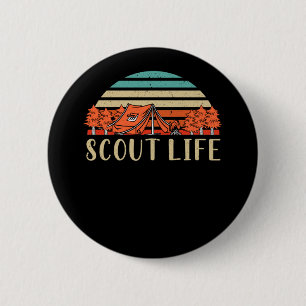 Scout Life Campfire Äventyr Nature Älskare Campe Knapp