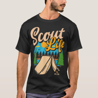 Scout Life Funny Scouting Älskare Camping Boys Gir T Shirt