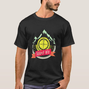 Scout Life Hiking Mountain Äventyr Buddies Campi T Shirt