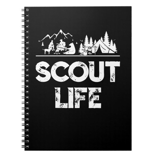 Scout Life Scouting Älskare-gåvor som höjer Lyckli Anteckningsbok (Framsidan)