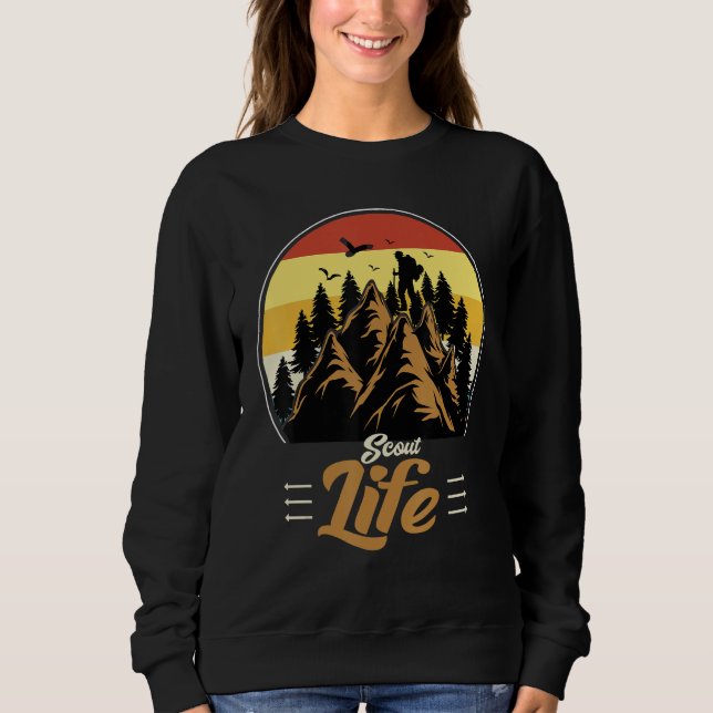 Scout Life Scouting Lovers Gifts Hiking Happy Camp T Shirt (Framsida)
