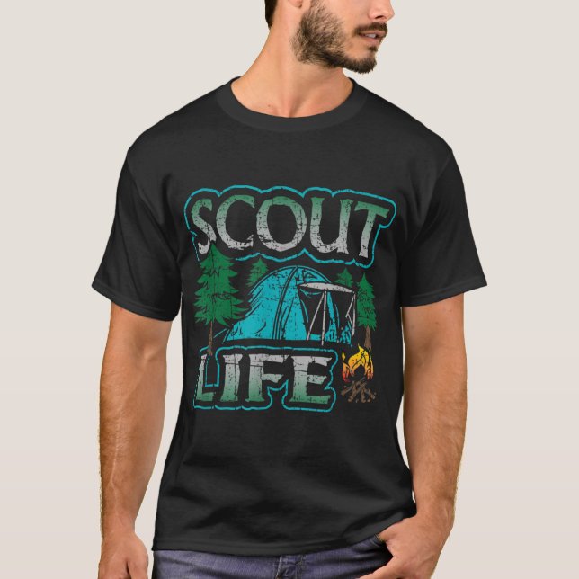 Scout Life Unge Camping Scouting Hiking Troop Lead T Shirt (Framsida)
