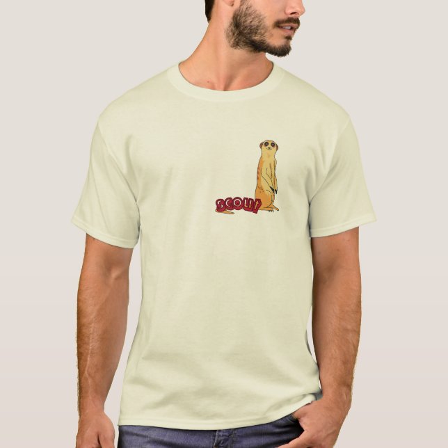 "Scout Meerkat T-Shirt - Fet och lekfull design" (Framsida)