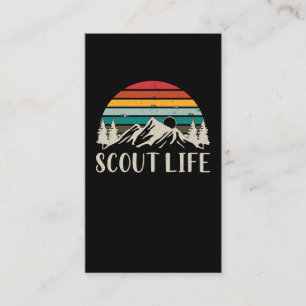 Scout Natature Forest Mountain Camper Äventyr Visitkort