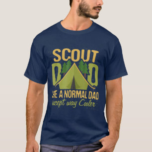 Scout Pappa Unge Leader Boy Camping Scouop Troop T Shirt
