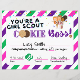 Scout Selling Cooke Chef Award