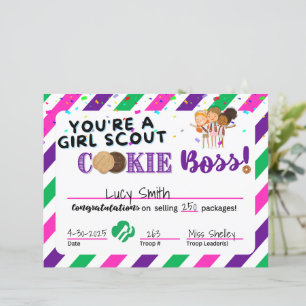 Scout Selling Cooke Chef Award