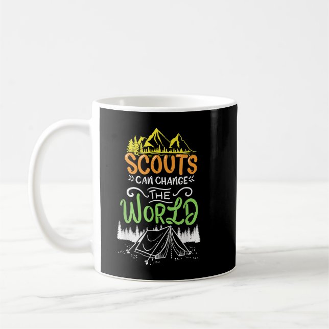 Scout Spjälkarläger Bergstrakter Kaffemugg (Vänster)