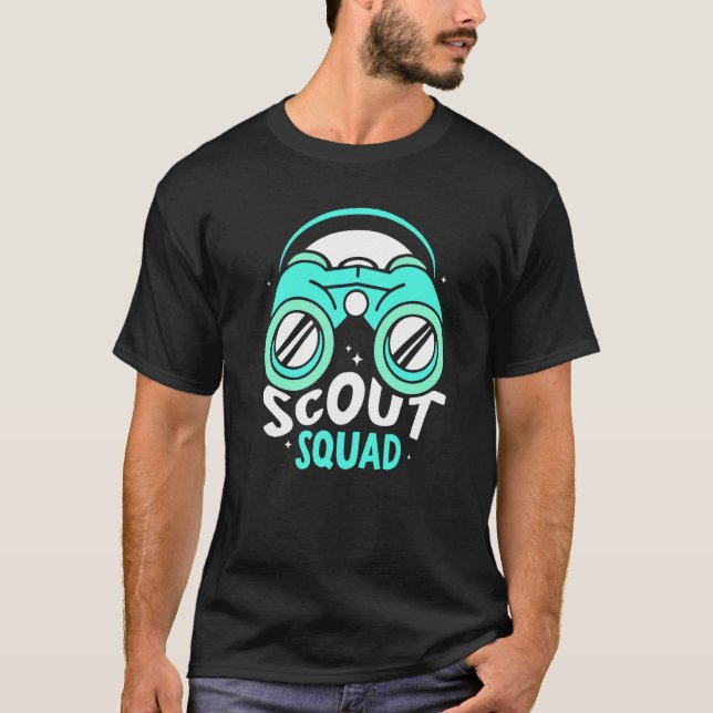 Scout Squad-kurvor som pekar på att det är en utvä T Shirt (Framsida)