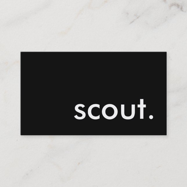 scout. visitkort (Framsida)