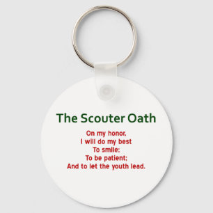 Scouter Oath Keychain (Spoof on the Scout Oath) Nyckelring