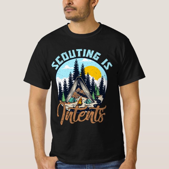 Scouting är intents scout-program för att ringa up t shirt (Framsida)