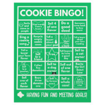 Scouting - Cookie Booth Bingo på Letterhead