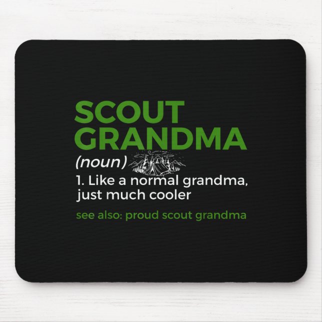 Scouting Funny Scout Grandma Definition Proud Scou Musmatta (Framsidan)