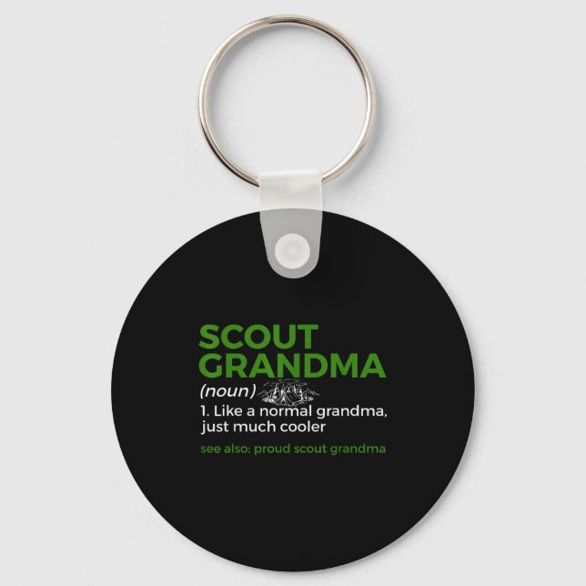 Scouting Funny Scout Grandma Definition Proud Scou Nyckelring (Framsida)