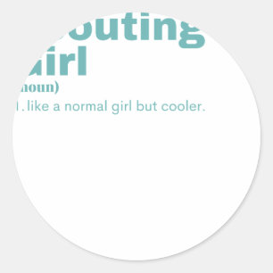 Scouting Girl - Scouting Girl Runt Klistermärke