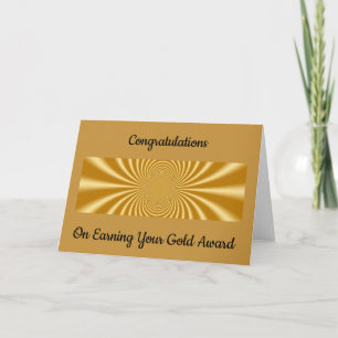 Scouting Guld Award Card Kort