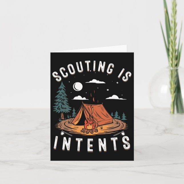 Scouting is intents scout-sunt Camping Kort (Framsida)