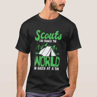 Scoutmärke Uniform Natur Vildmark Scoutning T Shirt