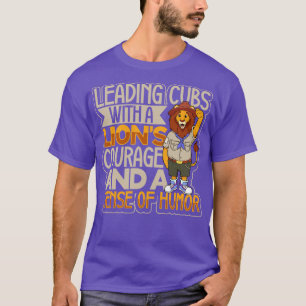 Scoutmaster för lejont ledande unge t shirt