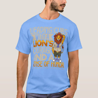 Scoutmaster för lejont ledande unge t shirt