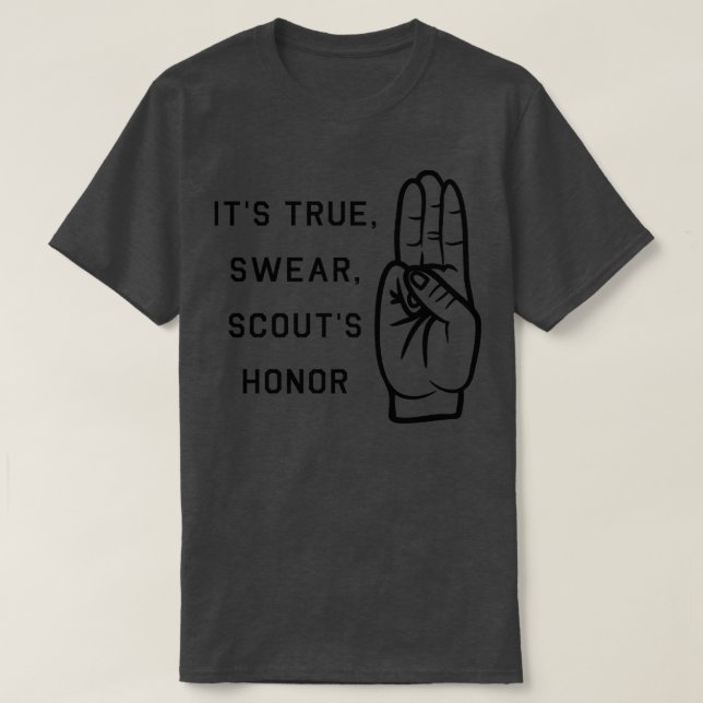 Scouts Honor TShirt 1 T Shirt (Design framsida)