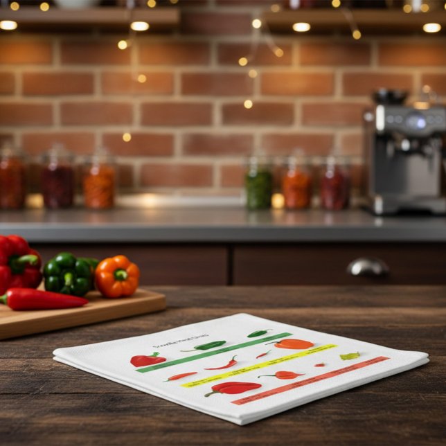 Scoville Heat Units Chili Pepper Chart  Pappersservett (Skapare uppladdad)