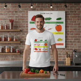 Scoville Heat Units Chili Pepper Chart  T Shirt