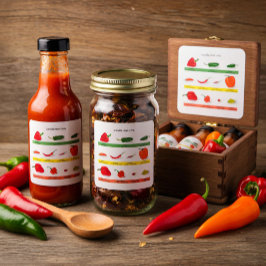 Scoville Heat Units Chilipepparskala Fyrkantigt Klistermärke