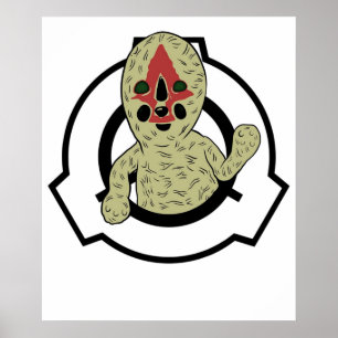 SCP 173 SCP Foundation Peanut the skulpture Poster
