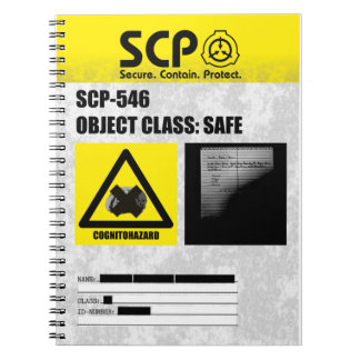 SCP - 546 "En bärbar dator" Anteckningsbok