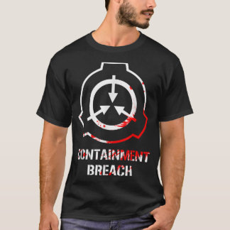 SCP Containment Bloody Logotyp T Shirt