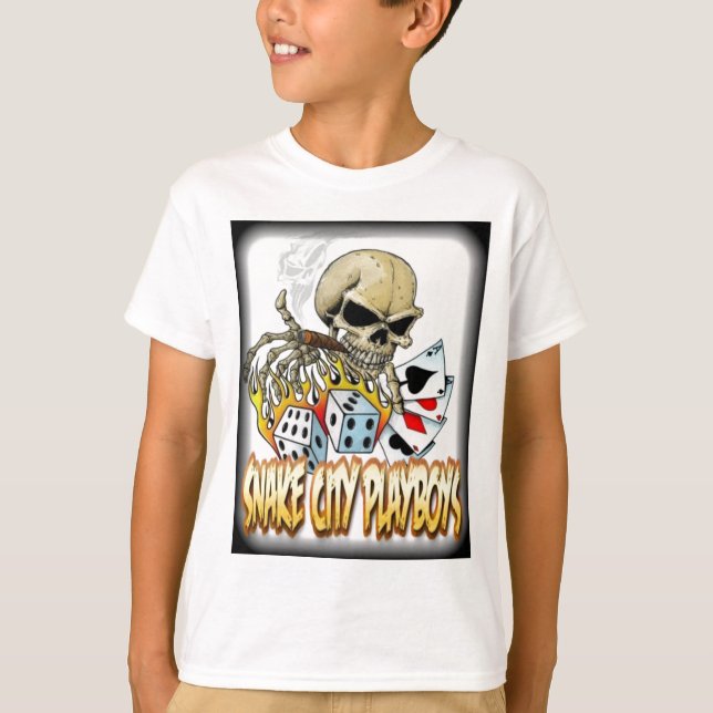 SCP-skalle och kortlogotyp Tee (Framsida)